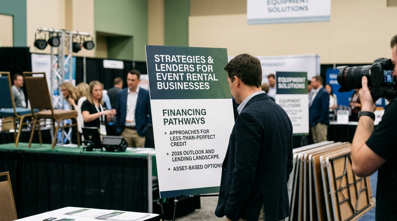 Illustration: Event Rental Equipment Financing for Bad Credit: 2026 Strategies & Lenders